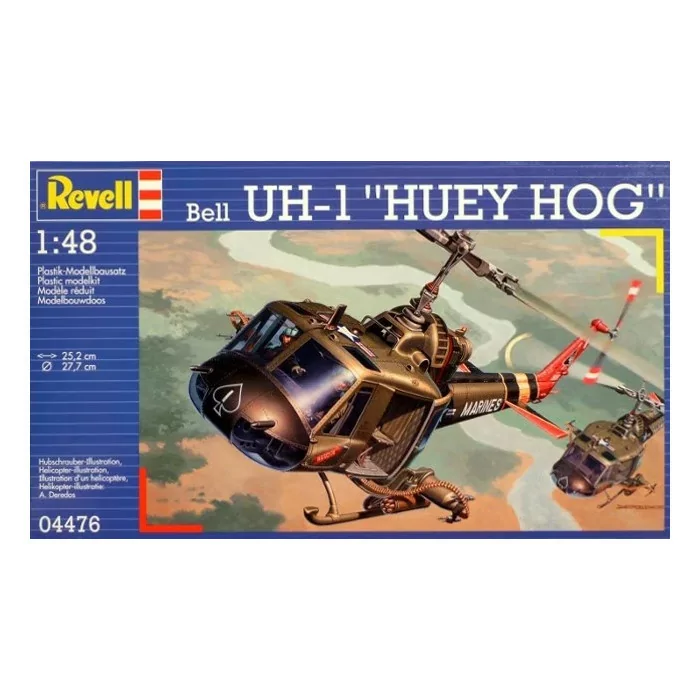 Revell 1/48 Bell Uh-1c/b Huey Hog Helicopter Model Kit