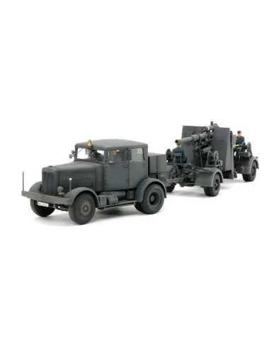 Tamiya 1/48 German Heavy Tractor SS-100 88mm Gun Flak37 Set Model Kit