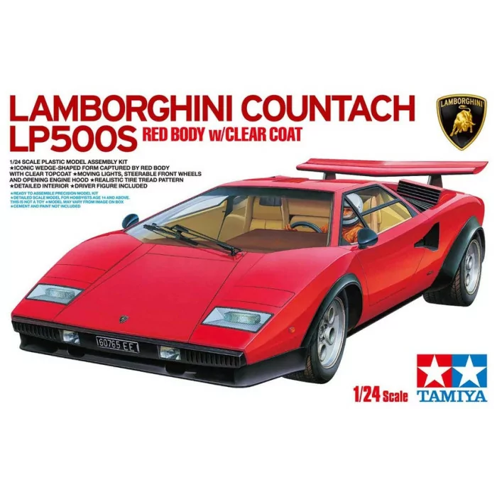 Tamiya 1/24 Lamborghini Countach LP500S Car Model Kit